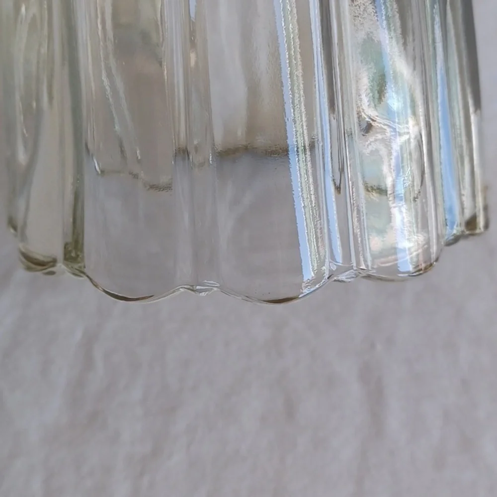 4 PIECE SET Glass Light Shades for Sconce or Ceiling Fan, Clear